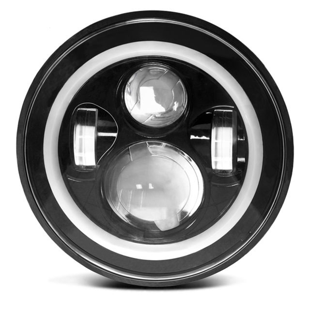 40W 7 Inch Round LED Headlight For Jeep Wrangler SUV Motorcycle 