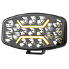 10 Inch LED Flood Auto Work Driving Light with Amber DRL