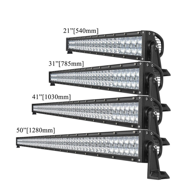 5D Offroad 12V 24V Straight / Curved Dual Row Car Truck Roof LED Light Bar for 4X4