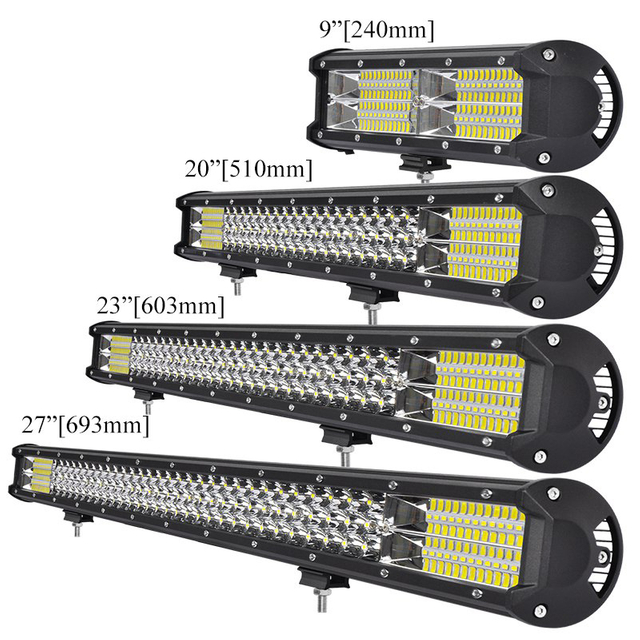 Super Bright Triple Row LED Light Bar for ATV UTV