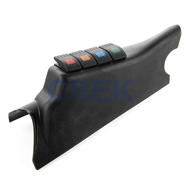 Interrupteur de commande de ligne de commutation à 4 voies modifiée pour la voiture pour Jeep Wrangler