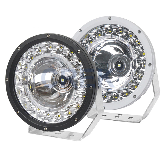 142W 9 pouces Black / White Super Bright 4x4 Truck Offroad Spot & Flood & Drl Beam IP67 LED DRODING LEIL
