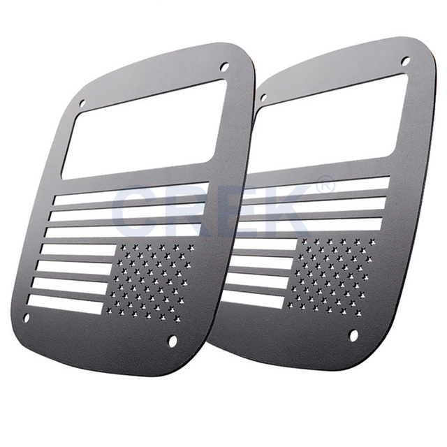 Pièce décorative du feu de queue Wrangler TJ pour Jeep Wrangler TJ-97-06 Kit de décoration de feu arrière